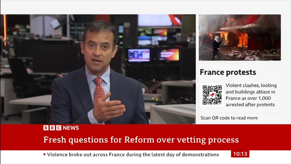 Still from BBC News at 13:00