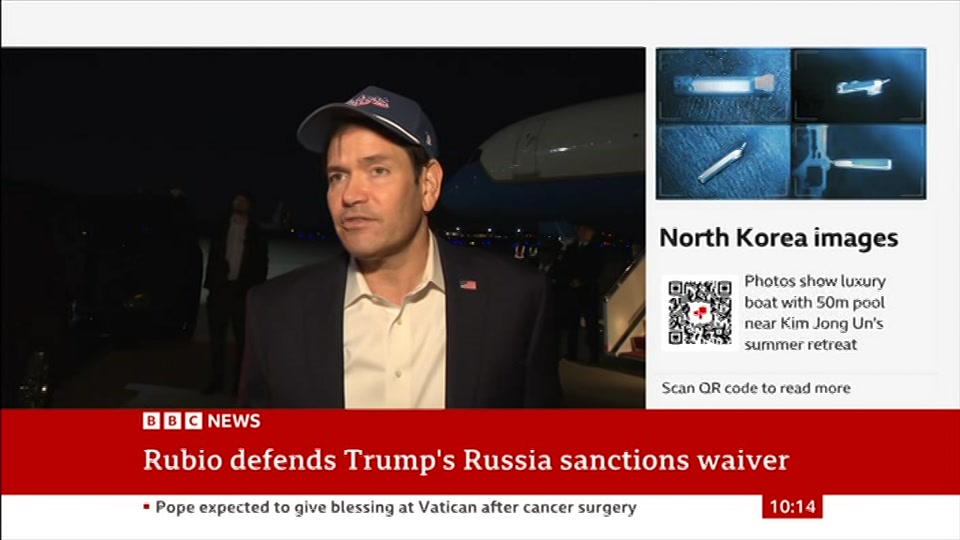 Still from BBC News at 14:00