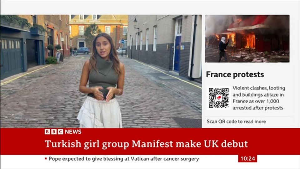 Broadcast still at 24m. BBC News, 18 October 2026.