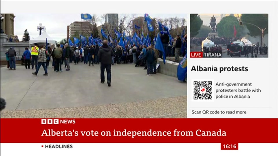 Still from BBC News at 16:30