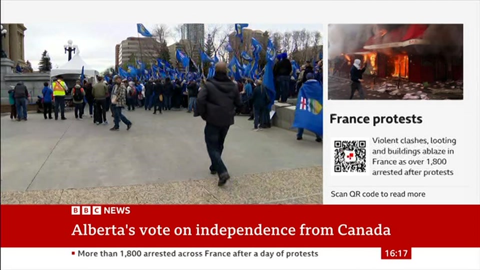 Still from BBC News at 17:30