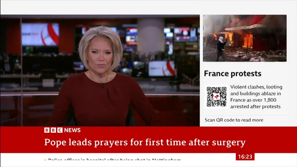 Still from BBC News at 23:30