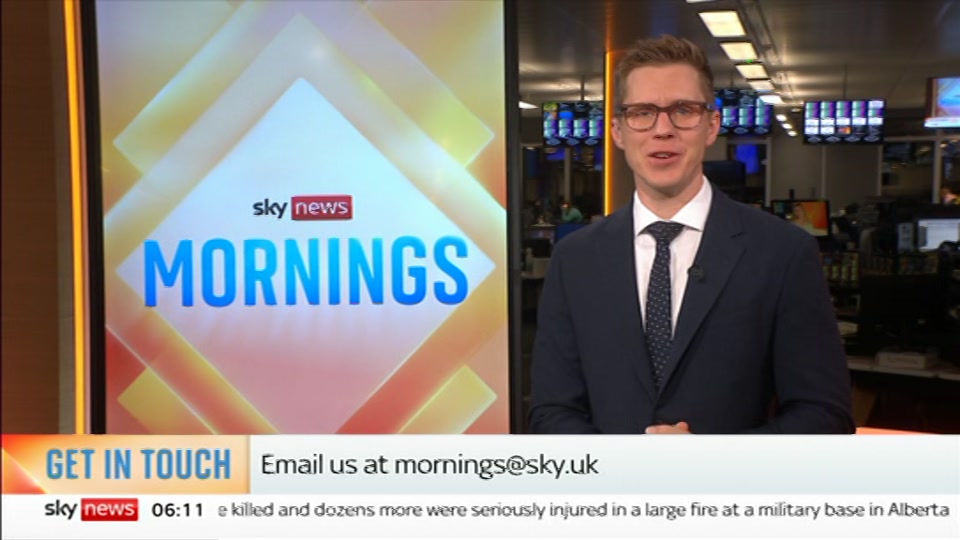 Still from Sky News at 11:30