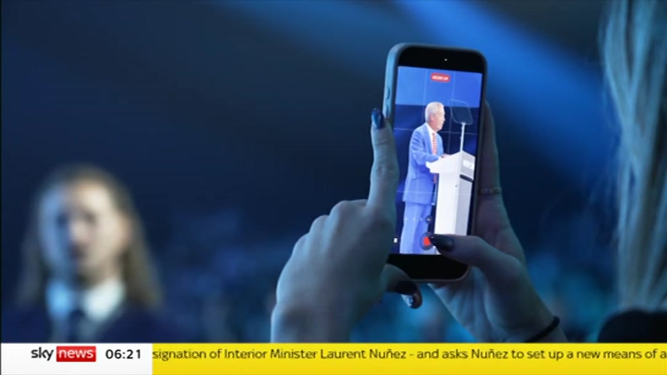 Still from Sky News at 21:00