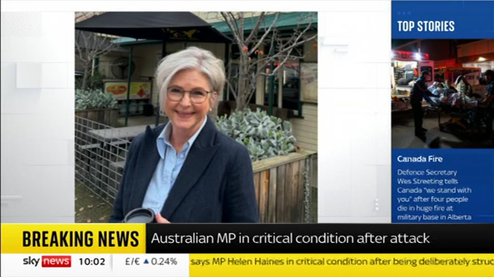 Broadcast still at 2m 30s. Sky News, Sky News Today with Gareth Barlow, 19 October 2026.