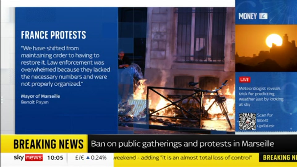 Still from Sky News at 5:00