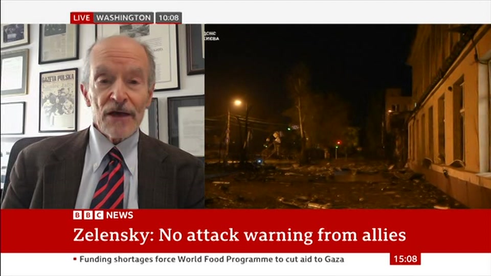 Still from BBC News at 8:00