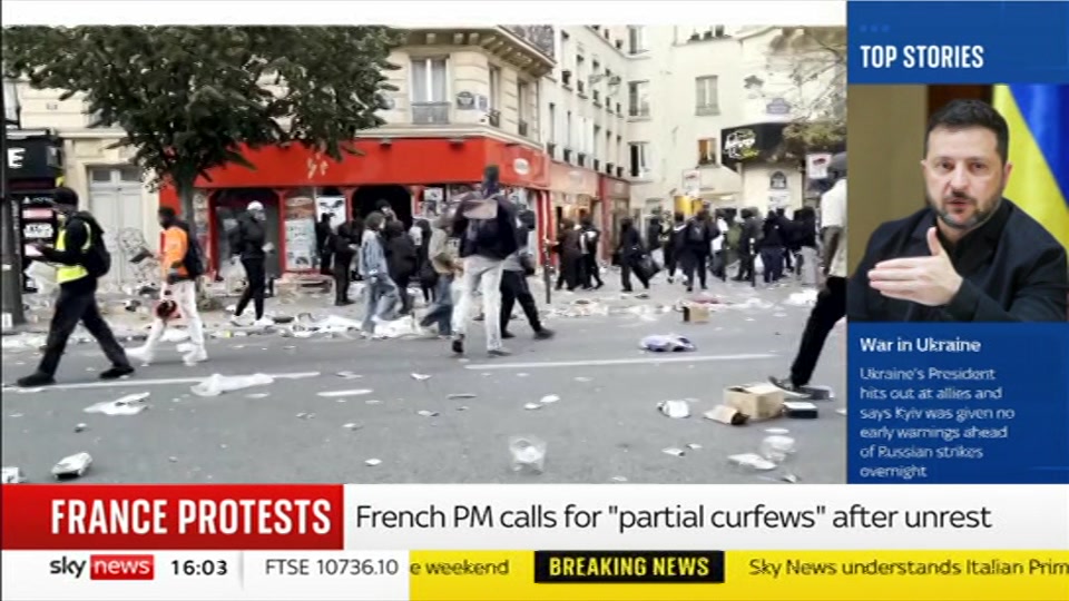Broadcast still at 3m 30s. Sky News, Sky News Today with Jayne Secker, 19 October 2026.