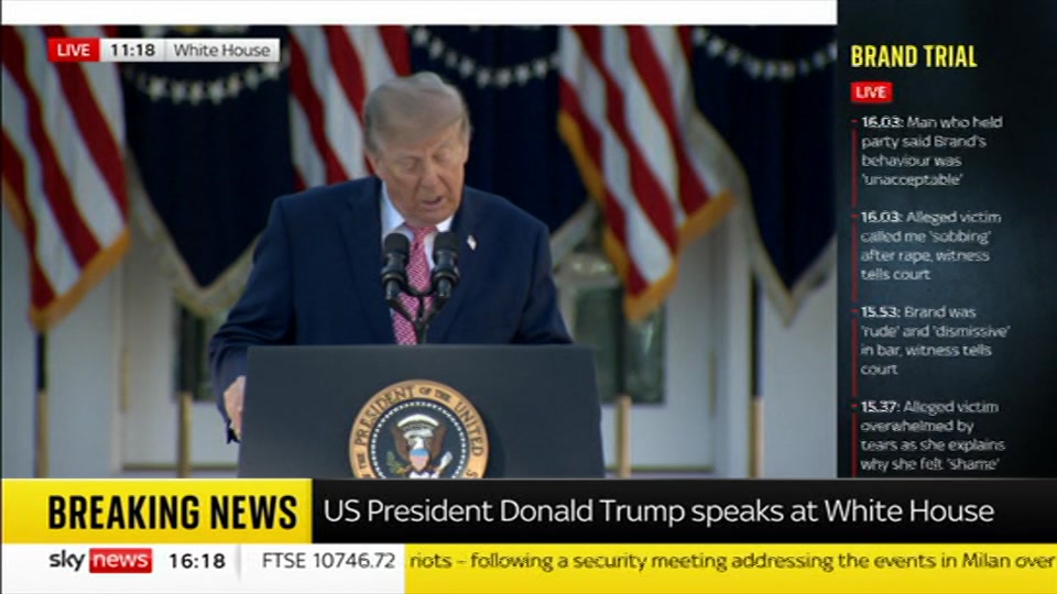 Still from Sky News at 18:30