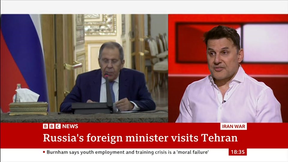 Broadcast still at 5m. BBC News, The World Today with Maryam, 19 October 2026.