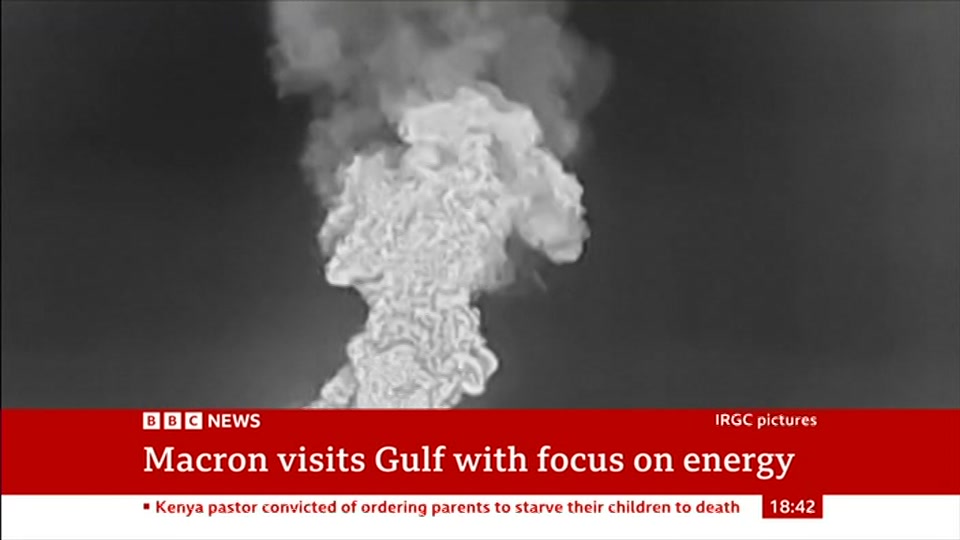 Broadcast still at 12m. BBC News, The World Today with Maryam, 19 October 2026.