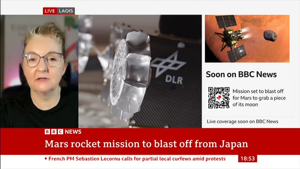 Broadcast still at 23m. BBC News, The World Today with Maryam, 19 October 2026.