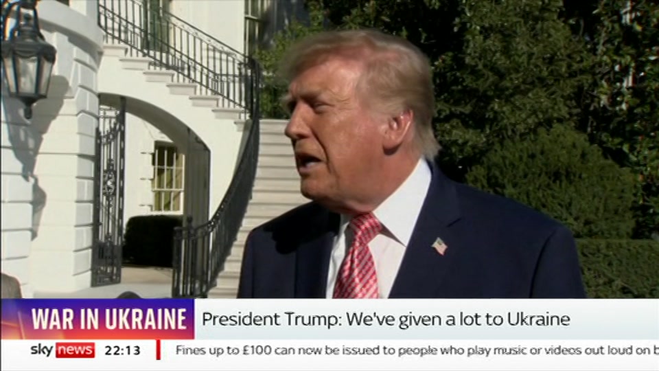 Still from Sky News at 13:30