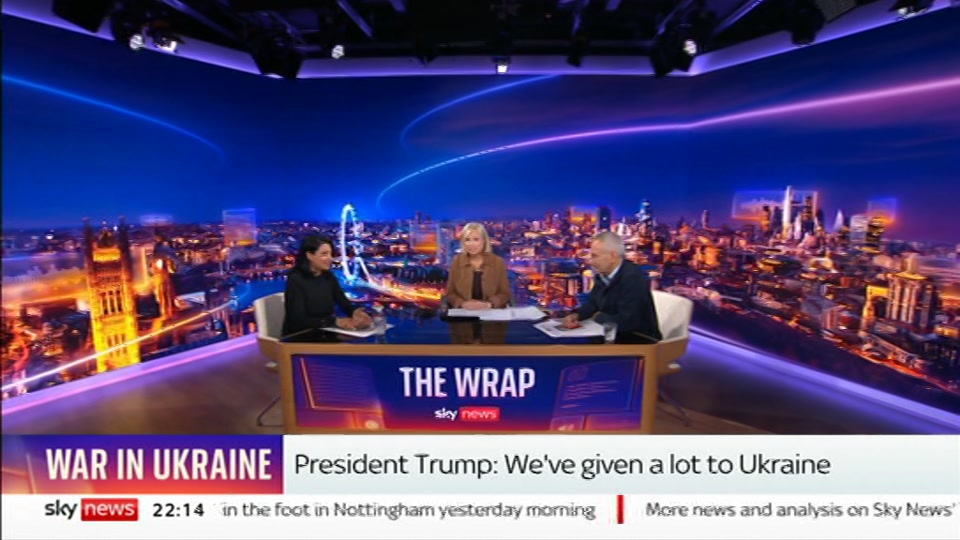 Still from Sky News at 14:00