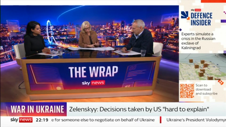 Still from Sky News at 19:00