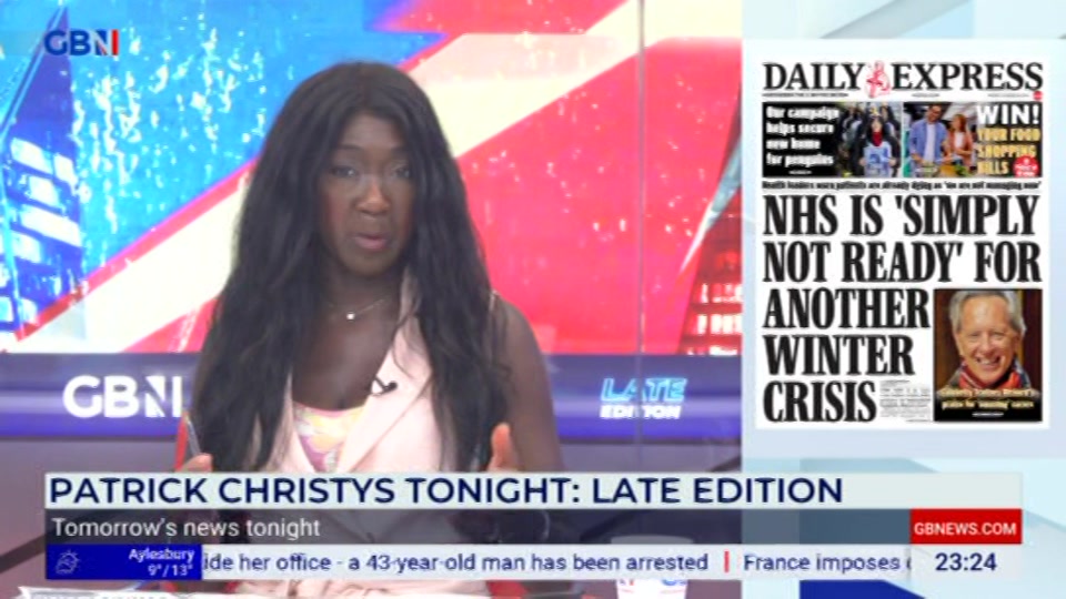 Still from GB News at 24:30
