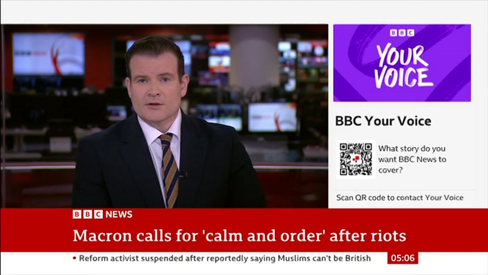 Still from BBC News at 6:00