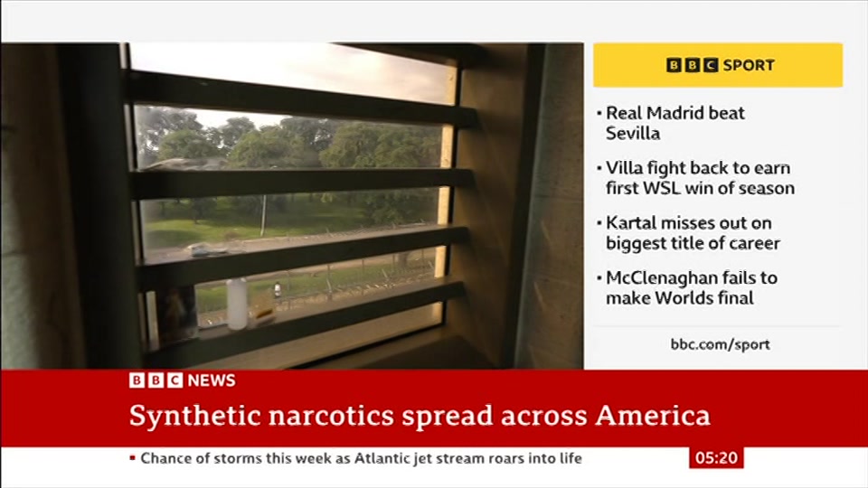 Still from BBC News at 20:00