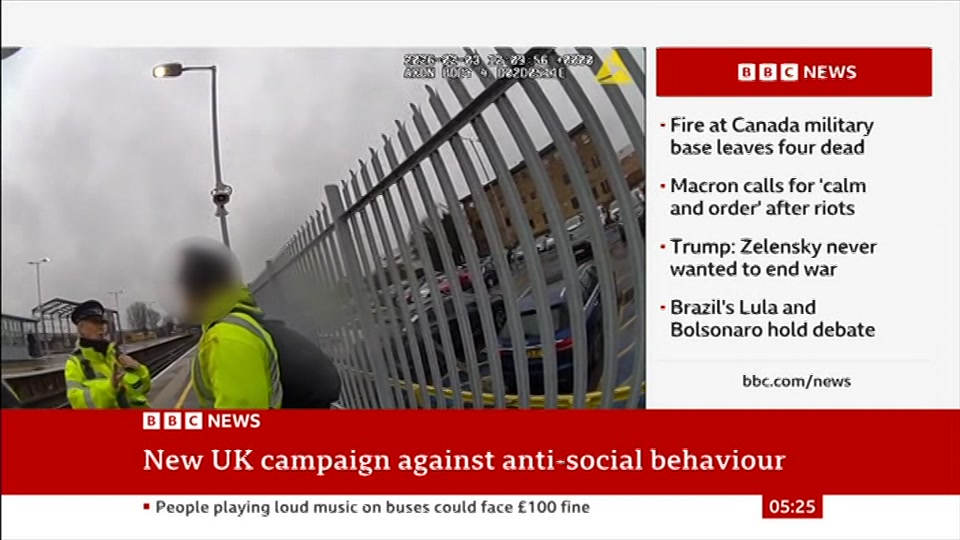 Broadcast still at 25m 30s. BBC News, 19 October 2026.