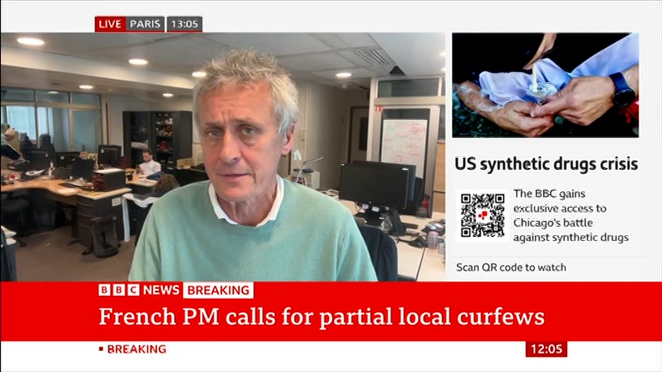 Still from BBC News at 5:00