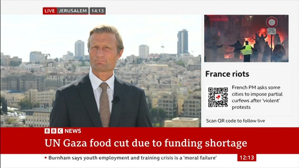 Broadcast still at 13m. BBC News, BBC News Now, 19 October 2026.