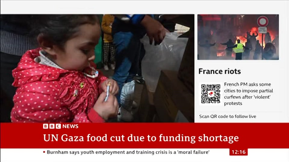 Still from BBC News at 16:00