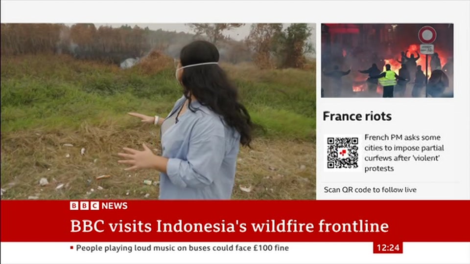Broadcast still at 24m 30s. BBC News, BBC News Now, 19 October 2026.