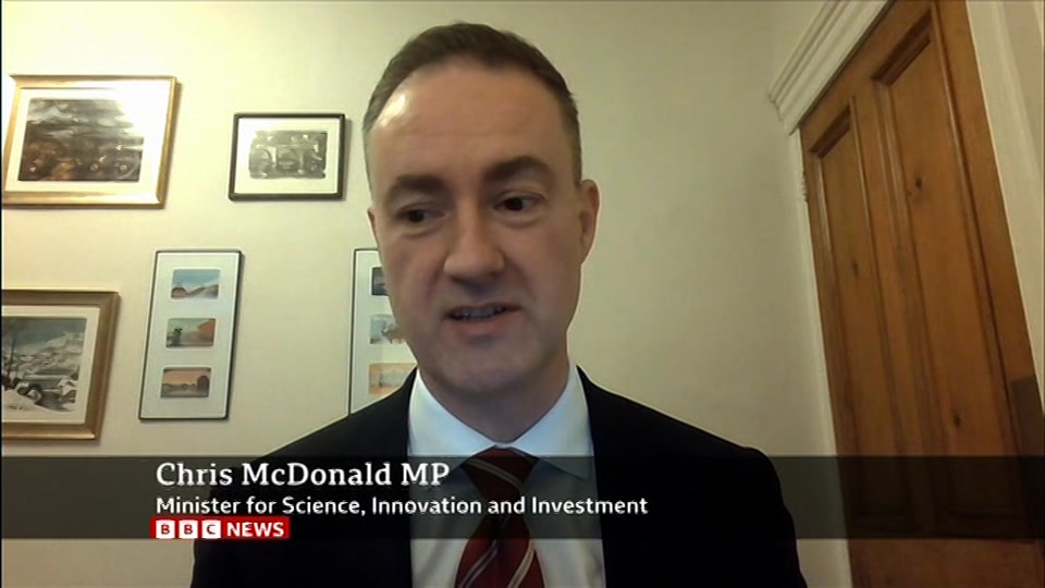 Broadcast still at 27m 30s. BBC One, BBC News and Weather, 19 October 2026.