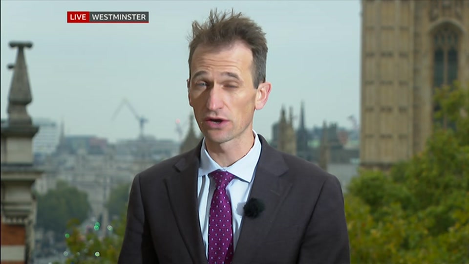 Broadcast still at 13m 30s. BBC One, BBC News at One including, 20 October 2026.