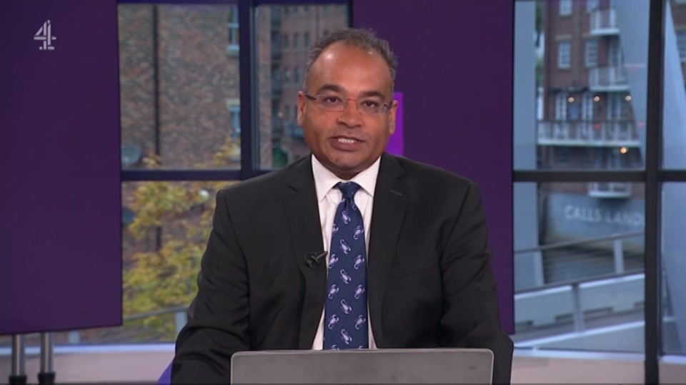 Broadcast still at 1m. Channel 4, Channel 4 News Summary, 20 October 2026.