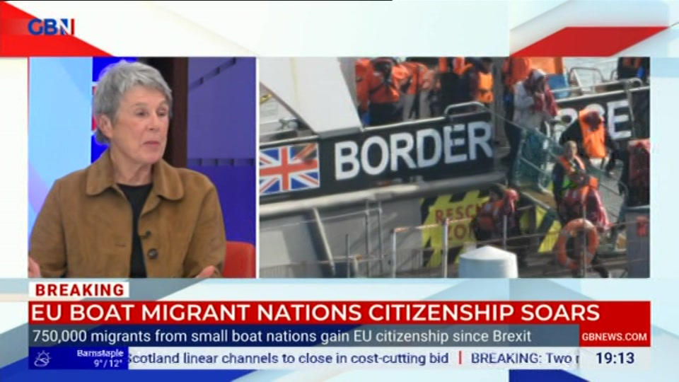 Broadcast still at 13m. GB News, Farage, 20 October 2026.