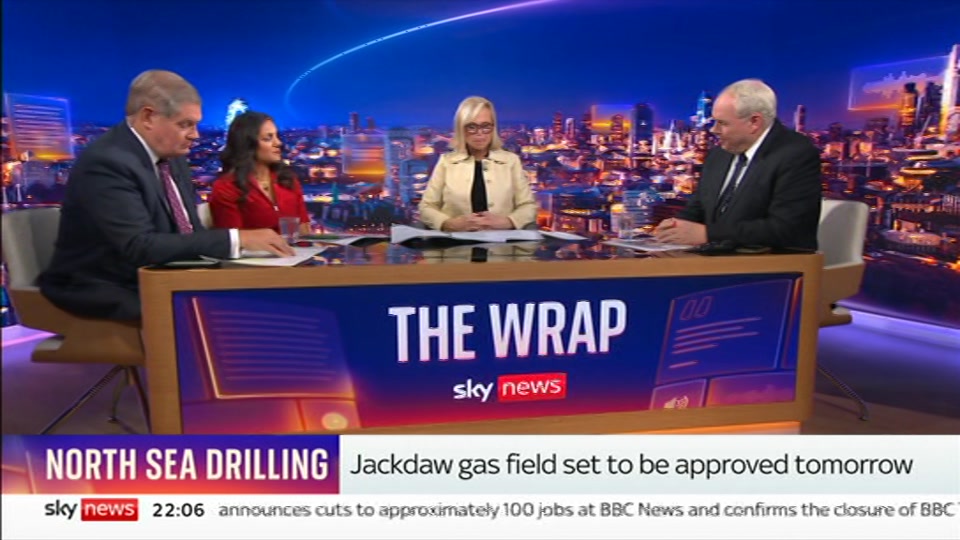 Broadcast still at 6m. Sky News, The Wrap With Anna Botting, 20 October 2026.