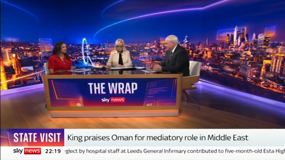 Still from Sky News at 19:00