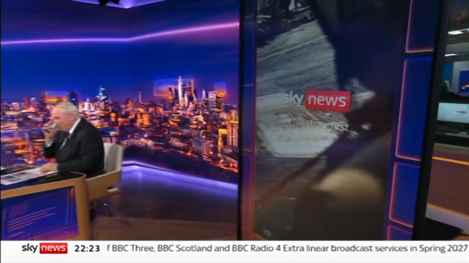 Broadcast still at 23m 30s. Sky News, The Wrap With Anna Botting, 20 October 2026.