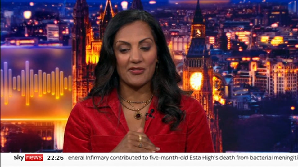 Broadcast still at 26m. Sky News, The Wrap With Anna Botting, 20 October 2026.