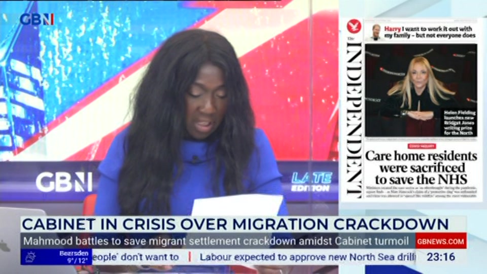 Still from GB News at 16:30