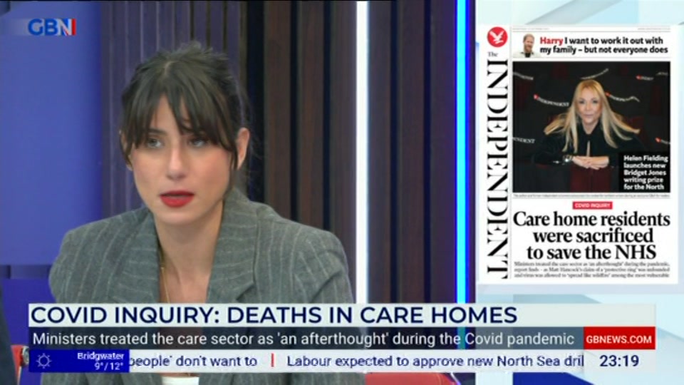 Broadcast still at 19m. GB News, Patrick Christys Tonight Late, 20 October 2026.