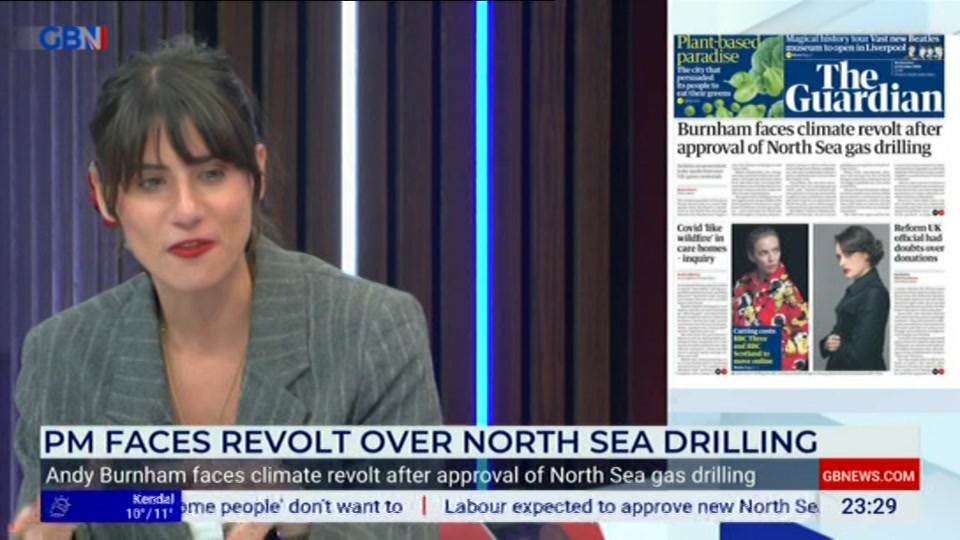 Broadcast still at 29m. GB News, Patrick Christys Tonight Late, 20 October 2026.
