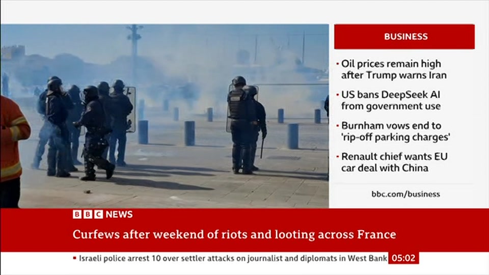Broadcast still at 2m 30s. BBC News, 20 October 2026.