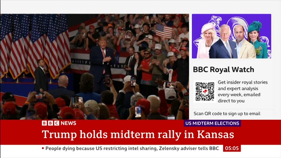 Still from BBC News at 5:30