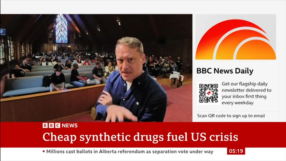 Still from BBC News at 19:00