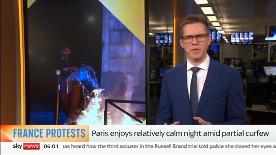 Still from Sky News at 1:00