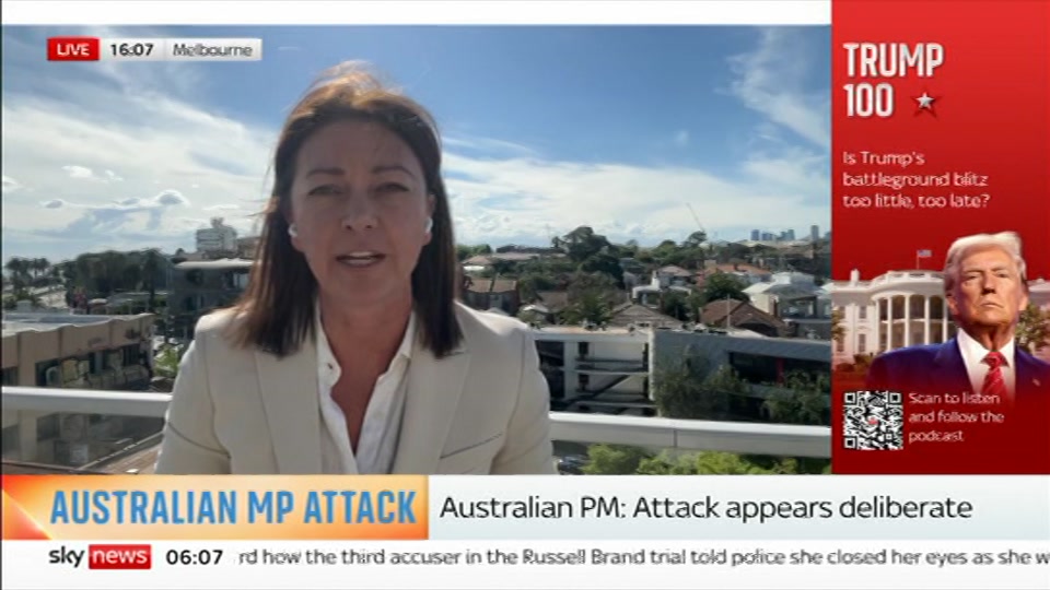 Still from Sky News at 7:30