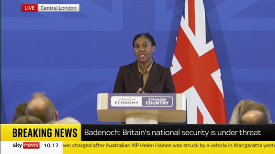 Still from Sky News at 17:30
