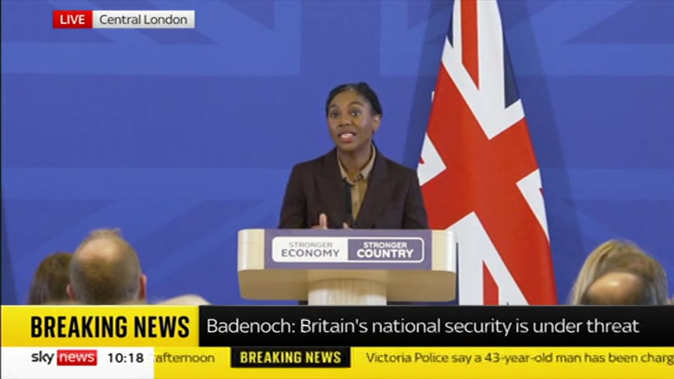 Still from Sky News at 18:00