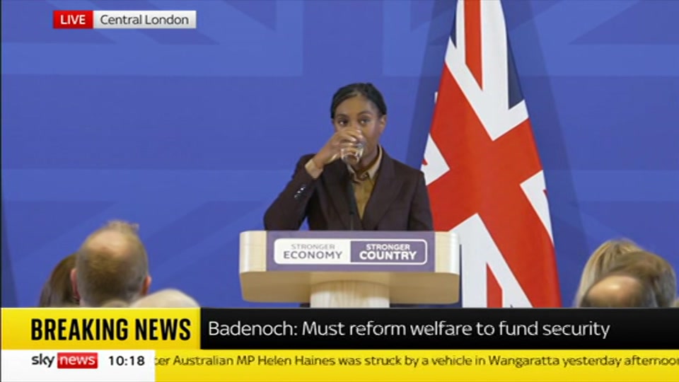 Still from Sky News at 18:30