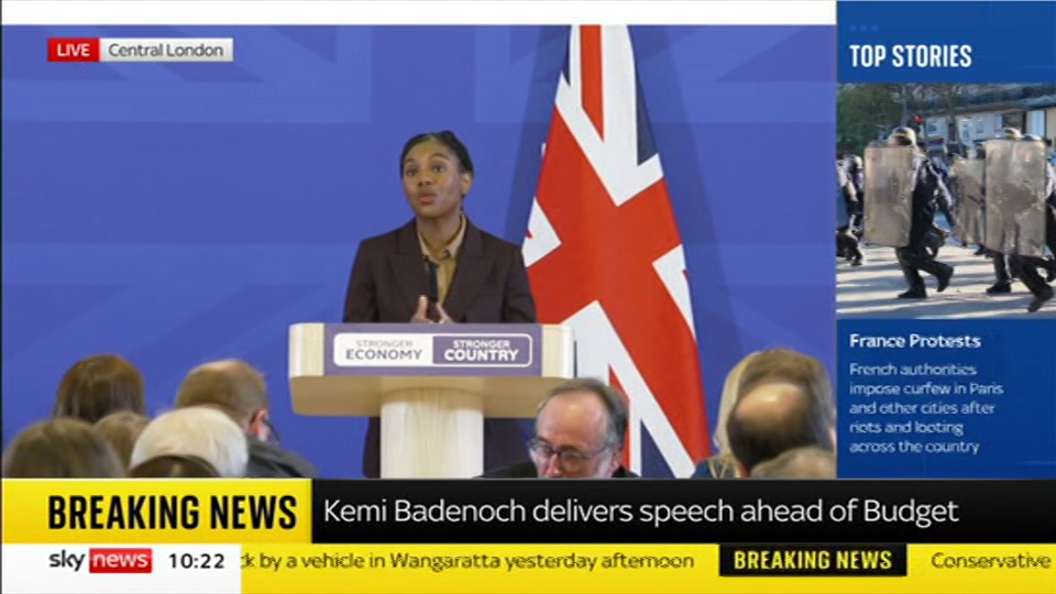 Still from Sky News at 22:30