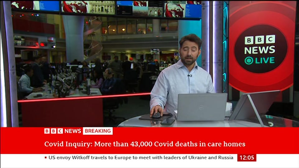 Still from BBC News at 5:00