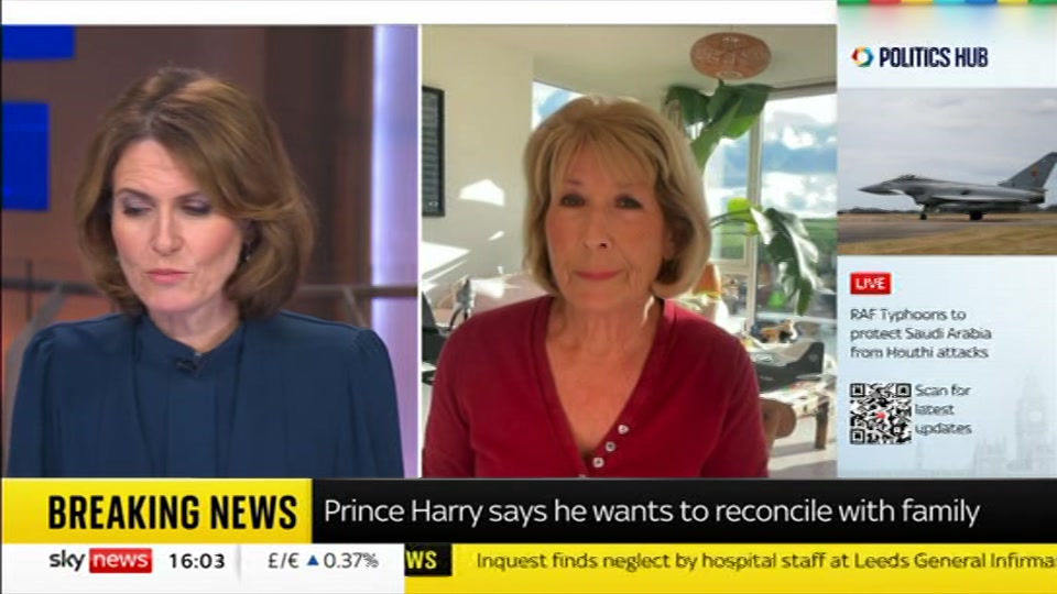 Broadcast still at 3m 30s. Sky News, Sky News Today with Jayne Secker, 20 October 2026.
