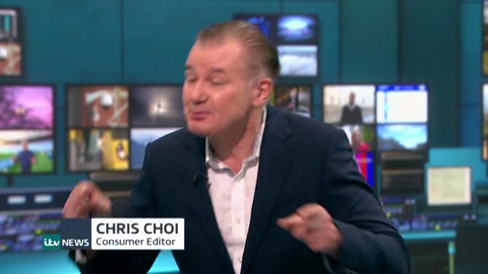 Broadcast still at 14m 30s. ITV, ITV Evening News, 20 October 2026.